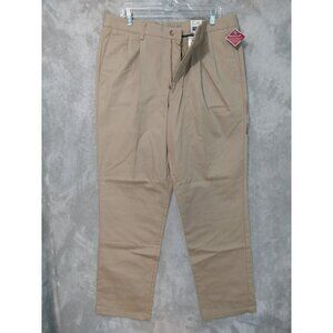 Dockers Pants Mens 36x34 Beige Classic Fit Pleated Original Khaki No Wrinkles